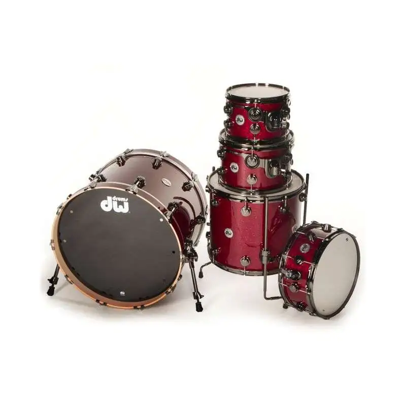 DW Collectors Maple SSC Shell Set Ruby Glass