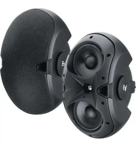 Electro Voice EVID 6.2 Twin 6 Surface Mount Speaker System Black