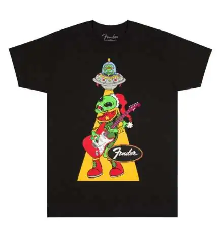 Fender Ugly Christmas Tee Alien M