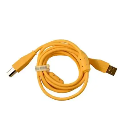 DJ TECHTOOLS Cabo DJTT USB Chroma Laranja 1,5m, Plug reto