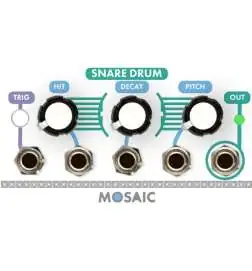 Mosaic Snare Drum white