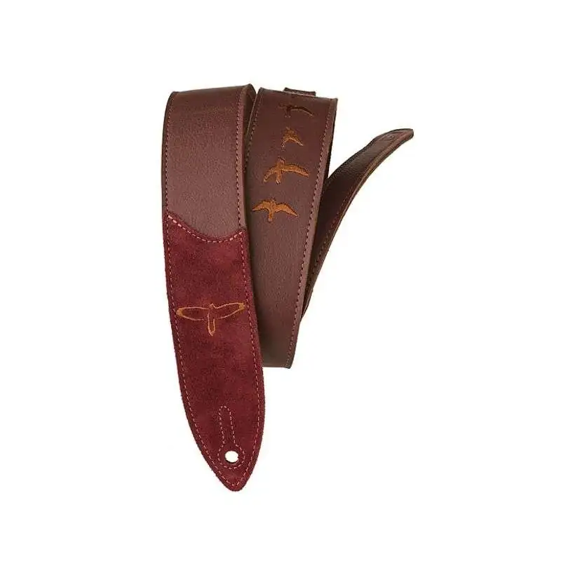 PRS Premium Leather Strap Burgundy