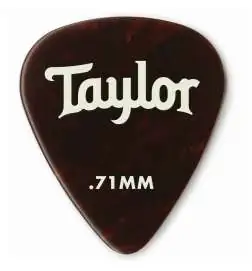 Taylor Celluloid 351 Picks 0.71 Tortoise Shell, 12-Pack