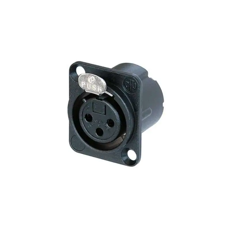 Neutrik NC3FD-LX-B Chassis Socket