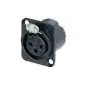 Neutrik NC3FD-LX-B Chassis Socket