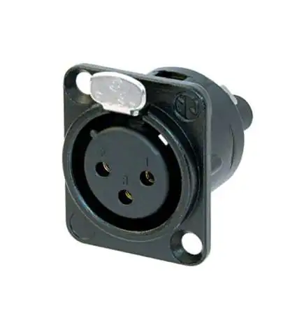 Neutrik NC3FD-S-1-B Chassis Socket