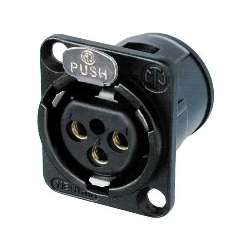 Neutrik NC3FD-V-B Chassis Socket Neutrik NC3FD-V-B Chassis Socket