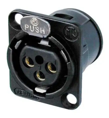 Neutrik NC3FD-V-B Chassis Socket