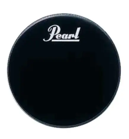 Pearl basDrum Frontvel PTH-22PL, 22 , zwart, Logo