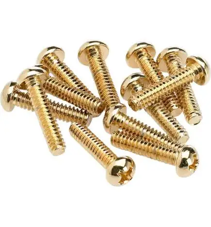 Fender Switch/PU Screws Set of 12 Gold