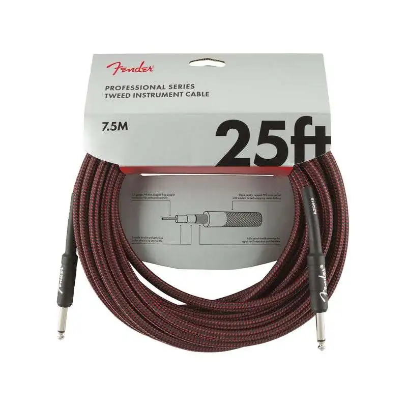 Fender Professional Tweed Cable RED 7,5 m