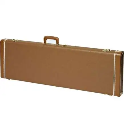 Fender case MultiFit Hardshell J-bas Brown with goud Plush