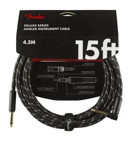 Fender Deluxe Tweed Instrument Cable BLK 4,5 m