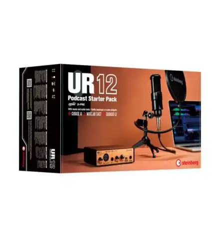 Steinberg UR12 Podcast Starter Pack Recording Bundle