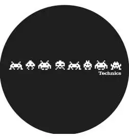 Magma 60687 Technics Turntable Slip-Mats (Space Invader)