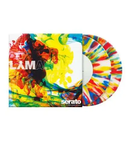 Serato 7 LYM Series Control Vinyl x2 (Multi-Colour Splatter)