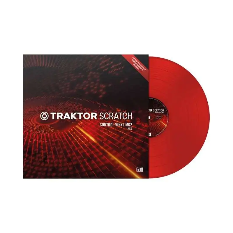 Native Instruments Traktor Scratch Control Vinyl MK2 Vermelho