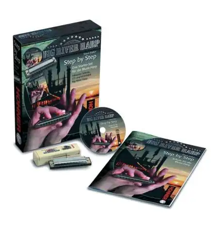 Hohner STEP BY STEP - BIG RIVER Set débutant Harmonica blues