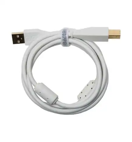 DJ TECHTOOLS Cabo DJTT USB Chroma branco 1,5m, Plug reto