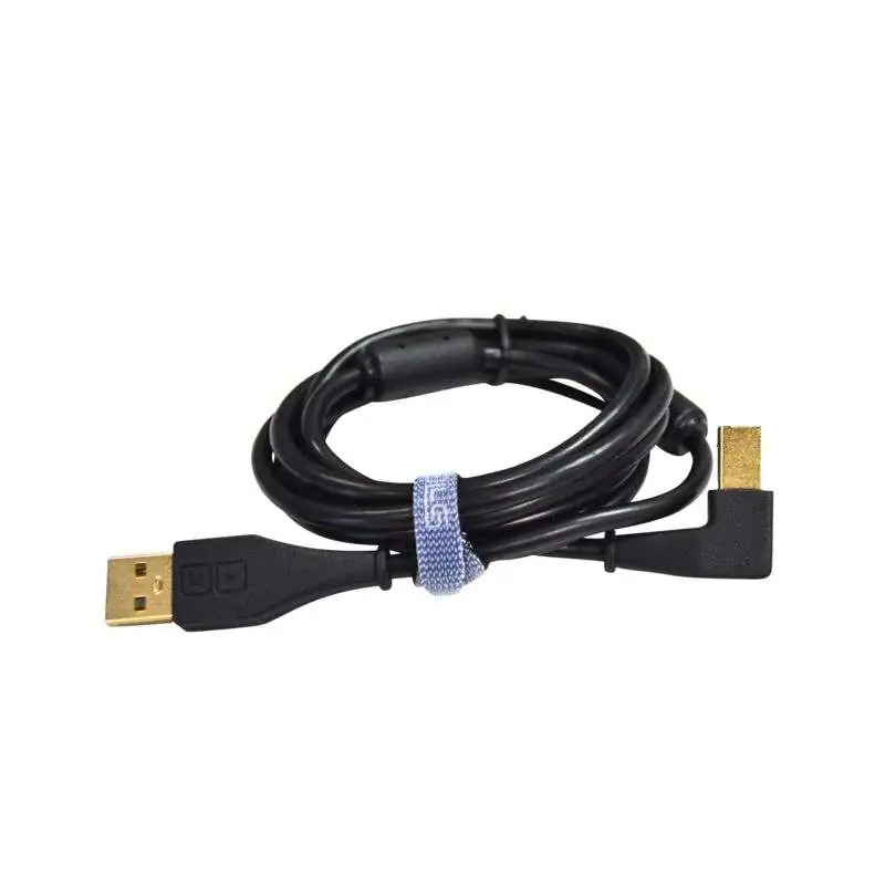 DJ TECHTOOLS Cabo DJTT USB Chroma preto 1,5m, Plug curvado