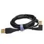 DJ TECHTOOLS DJTT USB Chroma Cable Black 1,5m, abgewinkelter Stecker