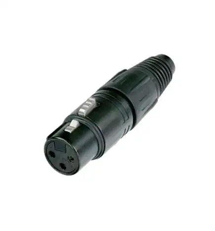Neutrik NC3FX-B Cable Connector female, 3-pole, black