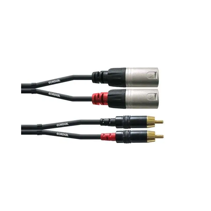 Cordial CFU 3 MC Audio Cable XLR m - RCA 3m Cordial CFU 3 MC Audio Cable XLR m - RCA 3m
