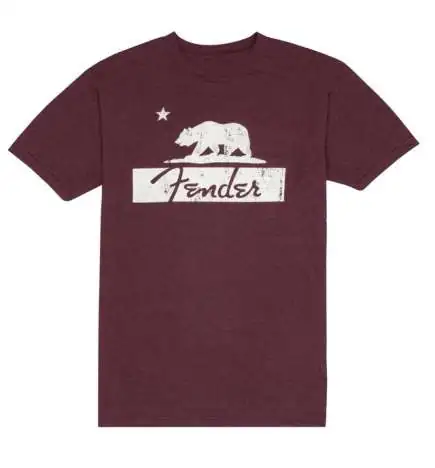 Fender Burgundy Bear T-Shirt S