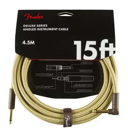 Fender Deluxe Series Instrument Cable S A 4.5m (Tweed)