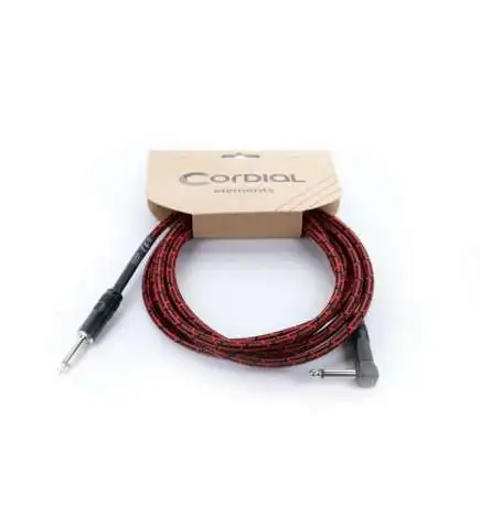 Cordial EI 7.5 PR-TWEED-RD Instrumentkabel 7,5 m