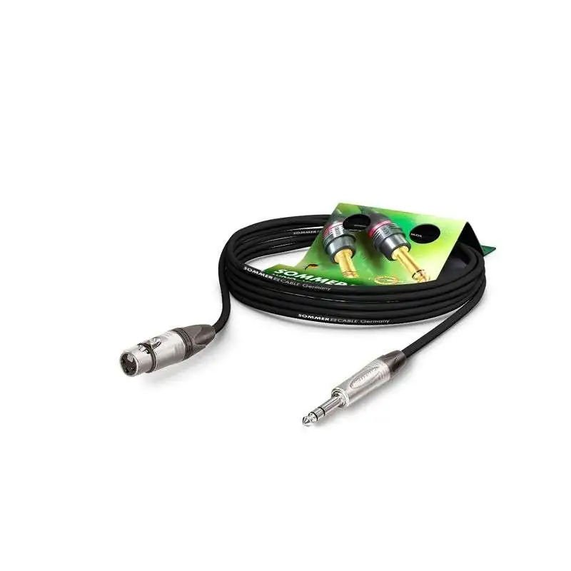 Sommer Cable SGN5-0100-SW Microfoonkabel 1 m Sommer Cable SGN5-0100-SW Microfoonkabel 1 m