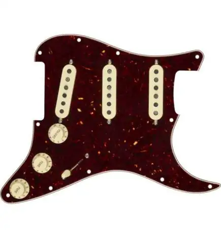 Fender Pre-Wired Strat Pickguard Custom 69 SSS (Tortoise Shell)