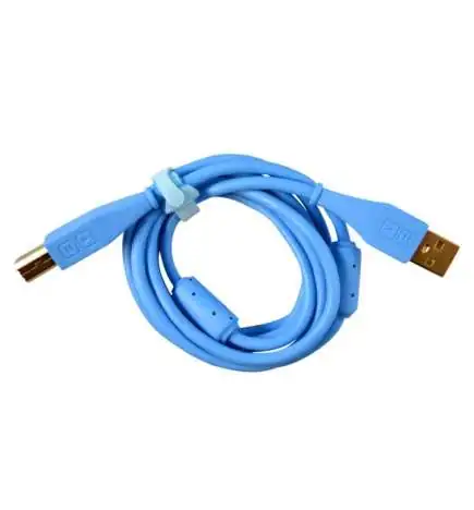 DJ TECHTOOLS Cabo DJTT USB Chroma Azúl 1,5m, Plug reto
