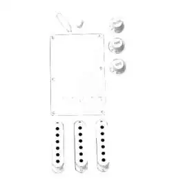 Fender Strat Kit de acessórios Branco