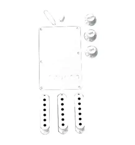 Fender Strat Accessory Kit White