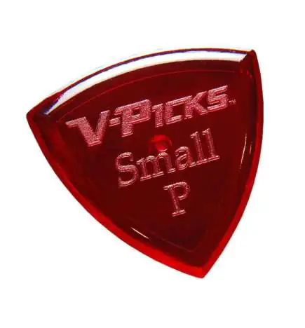 V-Picks Small Pointed Ruby Vermelho