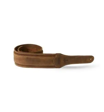 Taylor Wings Distressed Leather Strap 3 Dark Brown