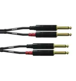 Cordial CFU 0.3 PP Cable de audio doble 0,3 m