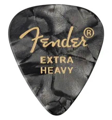 Fender Picks 351 Black Moto extra heavy