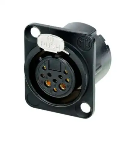 Neutrik NC10FD-LX-B Panel Jack Socket