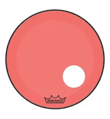 Remo Powerstroke P3 Colortone Offset Hole Red 24