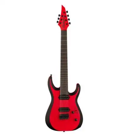 Jackson Pro Plus Dinky MDK HT7 Red with Black Bevels
