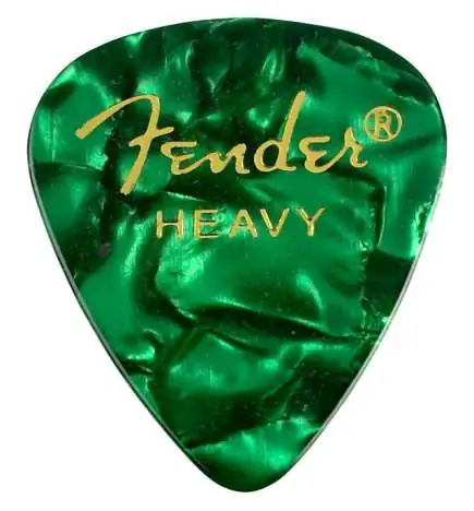 Fender Picks 351 Green Moto Heavy