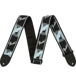 Fender 2 Sangle monogramme noir gris bleu Sangle avec logo