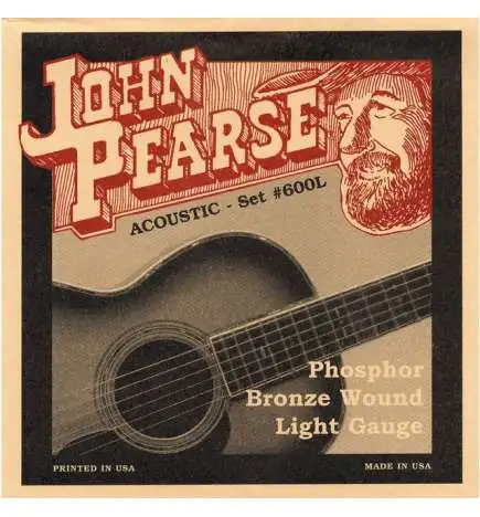 John Pearse 600L Phosphor Bronze 12 - 53 Phosphor Br.Westerngit. snaren