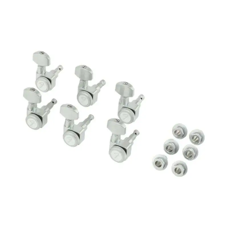 Fender Locking Stratocaster/Telecaster Tuning Machine Set Brushed Chrome