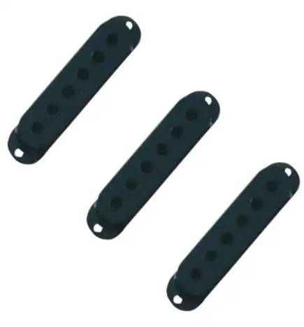 Fender Couvres micro Stratocaster noir, 3 pièces