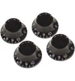 Gibson PRHK-010 Top Hat Knobs Black 4 Pack