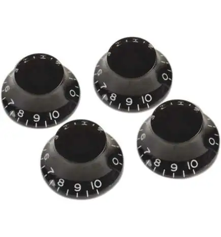 Gibson PRHK-010 Top Hat Knobs Black 4 Pack