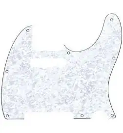Fender Pickguard Tele Std. White Pearl